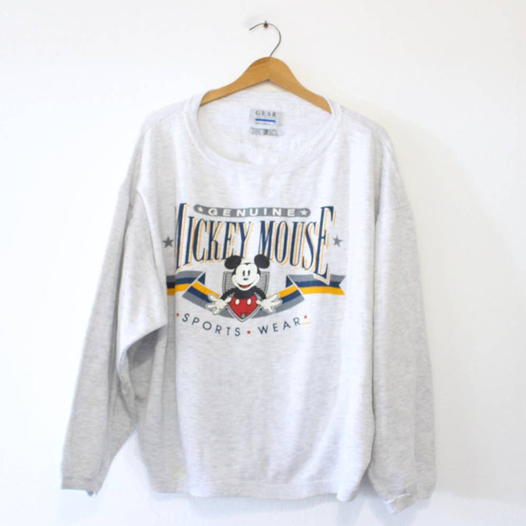 ▪️80‘s【MICKEY】VINTAGE SWEAT ミッキー グレー レア ▪️80's【MICKEY】VINTAGE SWEAT ミッキー グレー レア